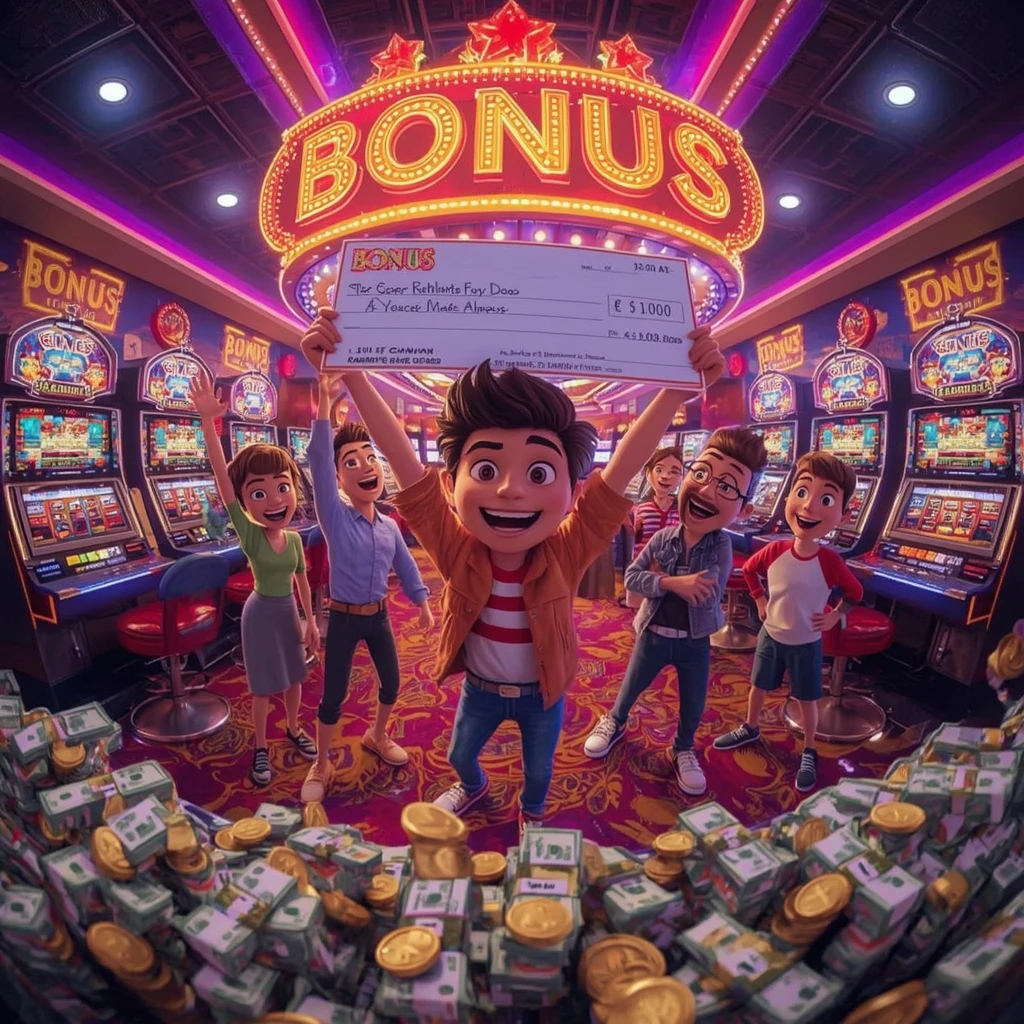 bonus dans les mains d'un homme au casino Cashed Casino