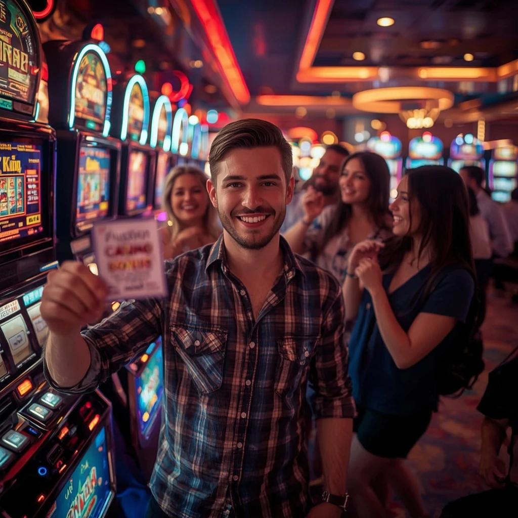 une personne tenant un bonus Cashed Casino